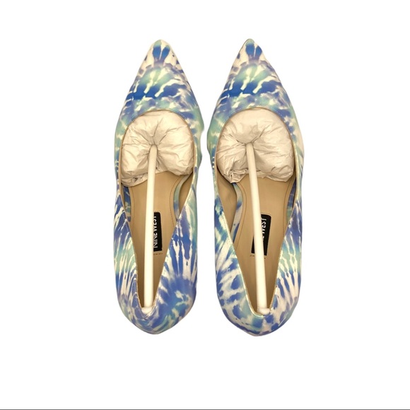 NINE WEST | Tatiana Blue Tie Dye Stiletto Dress Pumps - Picture 8 of 10